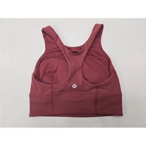 Lululemon Wunder Train Longline Bra Medium Support Mulled Wine LW2CNSS Size 4